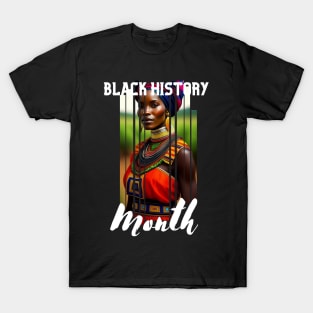 Black history month cute graphic design artwork T-Shirt